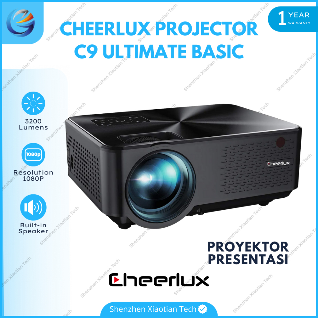 Proyektor C9 Basic Cheerlux C9 Basic Cheerlux C9 Basic Proyektor Mini Cheerlux C9 Basic