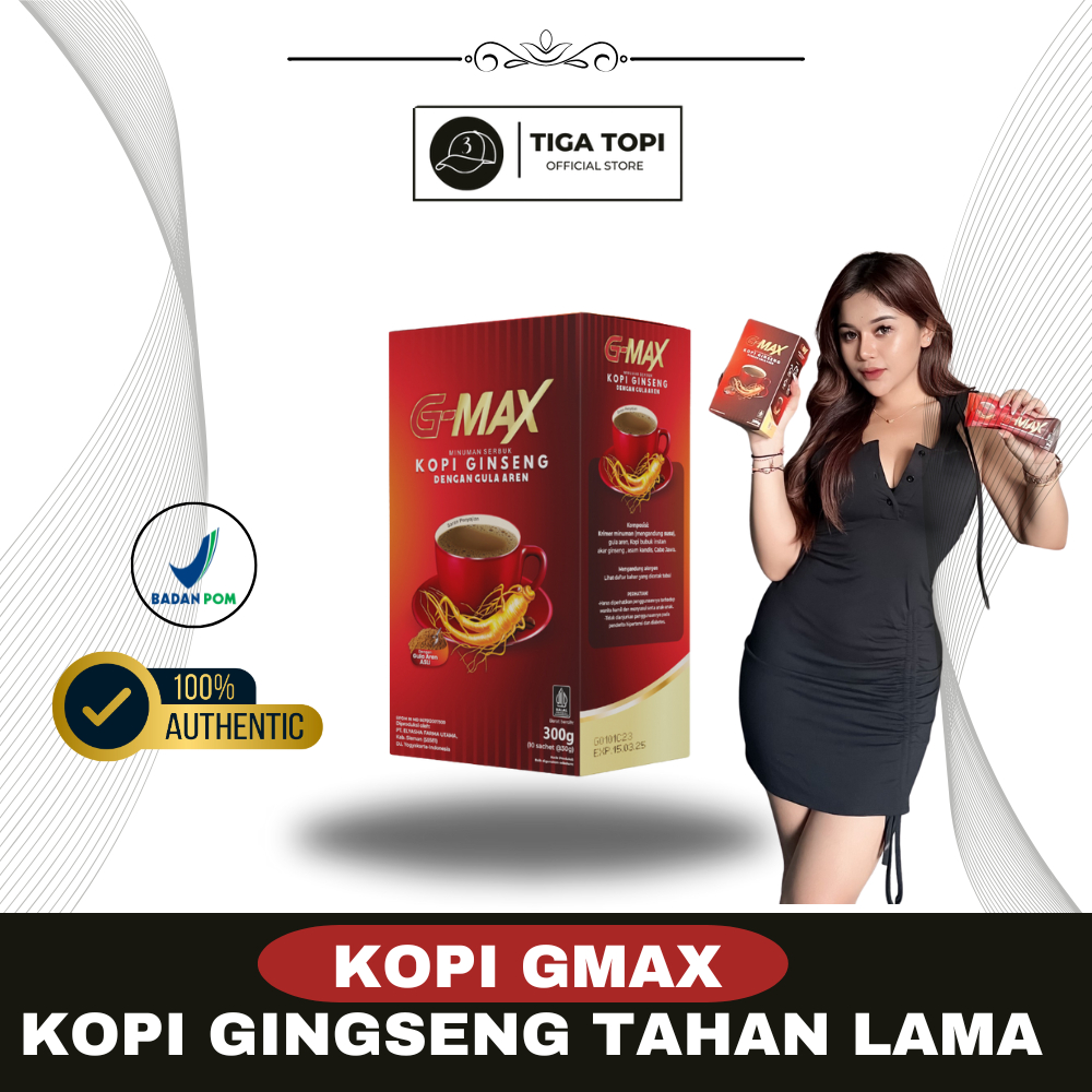 

G-MAX Kopi Gingseng 100% ORIGINAL BPOM