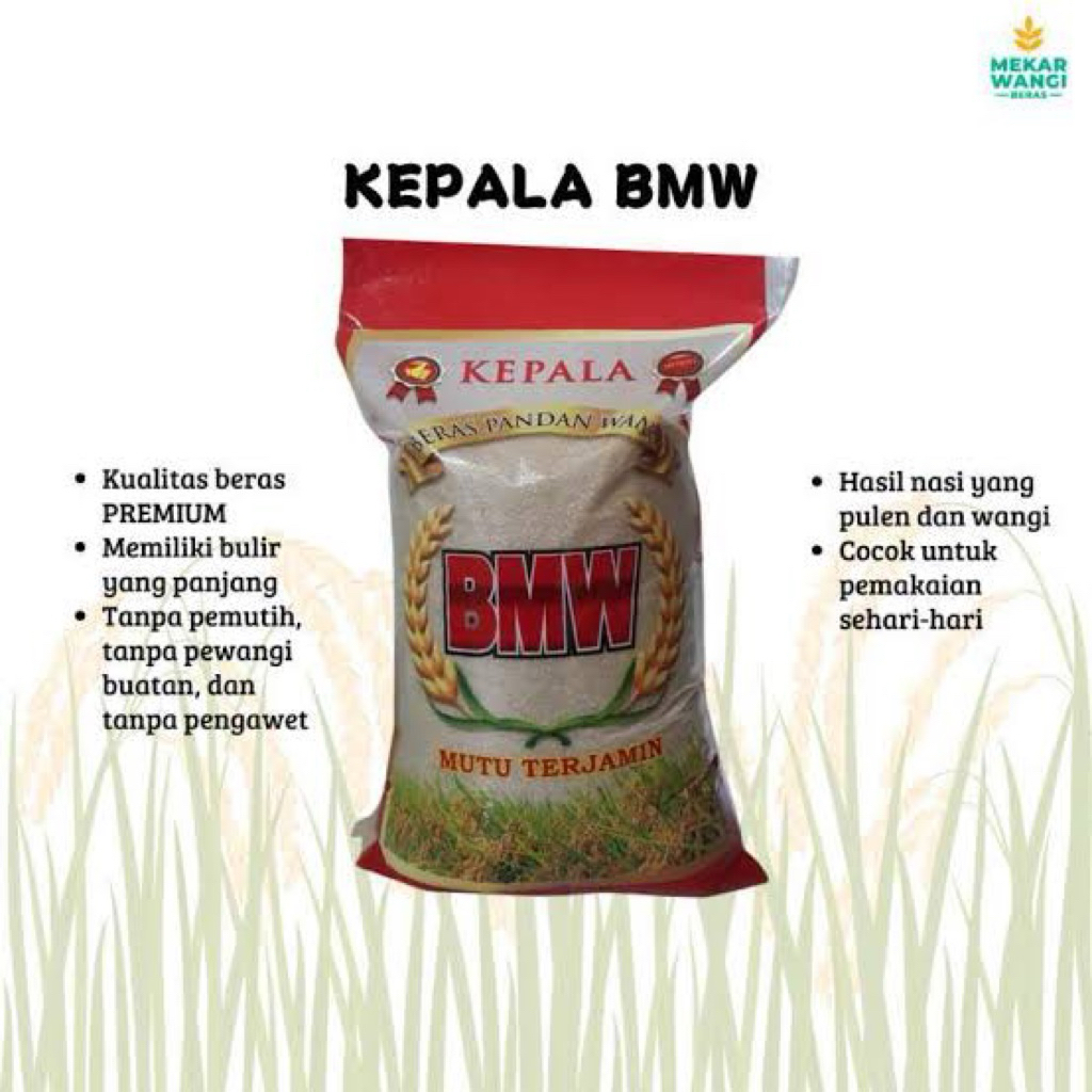

beras bmw AA 5kg pulen sedang