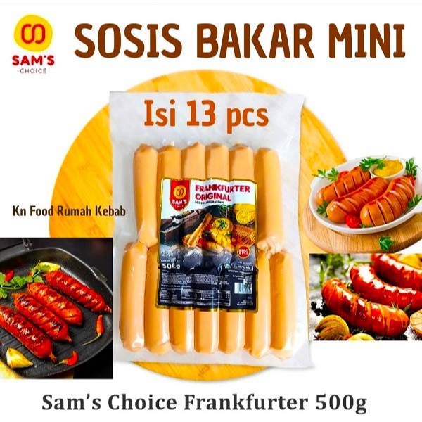 

Sam's Choice Sosis Bakar mini panjang 9cm isi 13pcs Sosis bratwurst sams choice berat 500gram