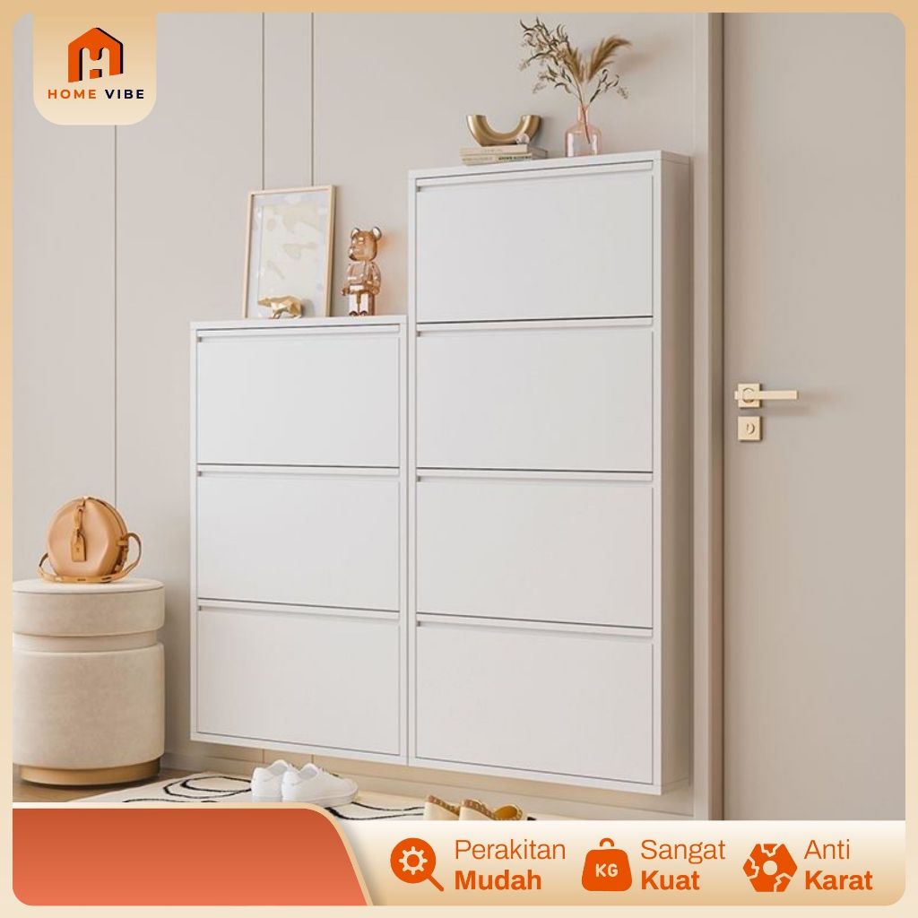 Rak Sepatu Besi Lemari Sepatu Besi Rak Sepatu Besi Tertutup Lemari Sepatu Susun Tertutup Kuat Tebal