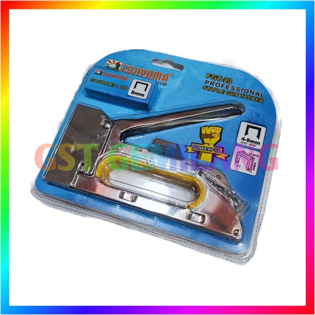 

STAPLER GUN / STAPLES TEMBAK GUN TACKER FGT-23 4 - 6 - 8MM FUJIYAMA