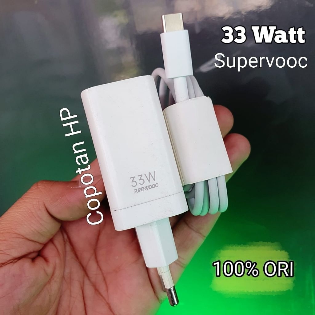 Charger Realme 33watt || Oppo 33watt Super Vooc Copotan HP Made in INDONESIA Original 100% A96 A74 A