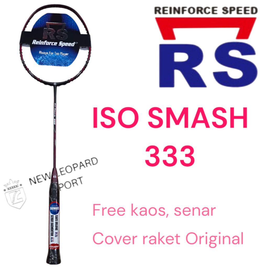 Raket Badminton RS ISO SMASH 333/ Raket Badminton Reinforce Speed
