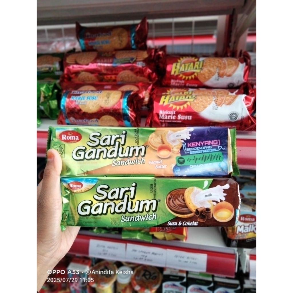 

ROMA SARI GANDUM SANDWICH 108 GRM