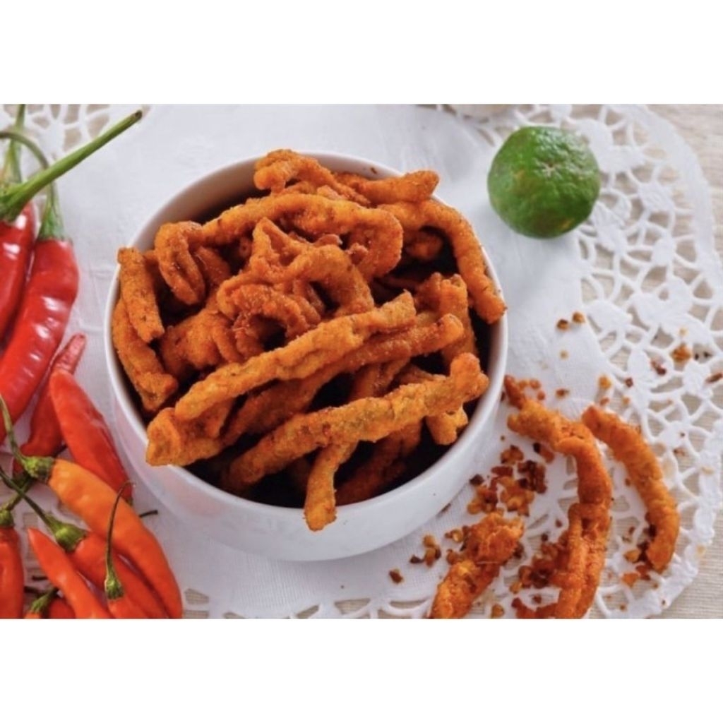 

Cemilan Keripik Usus. Harga murah, enak dan ringan