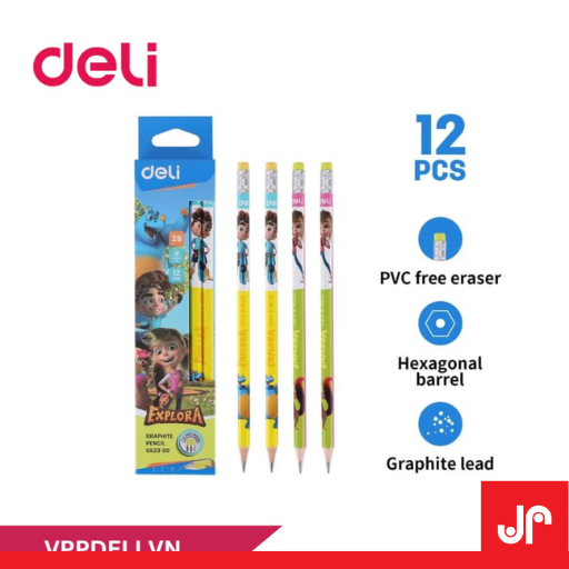 

DELI PENSIL GRAPHITE 2B / PENSIL ANAK MOTIF EXPLORA / PENSIL KAYU MOTIF ANAK 1PAK
