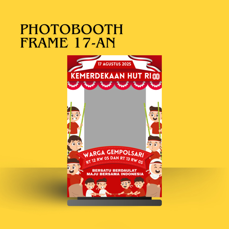 BANNER PHOTOBOOTH 17AN - BANNER17AN - HUT RI 80