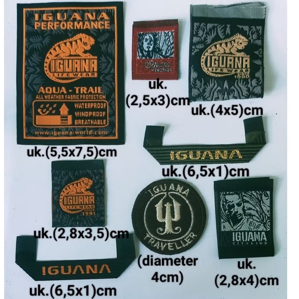 

tag label (main logo emblem) label tag iguana