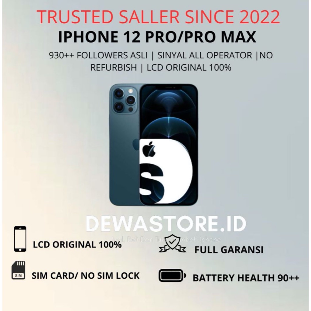 IPHONE 12 PRO & 12 PROMAX IBOX SECOND LIKE NEWS 100% ORIGINAL