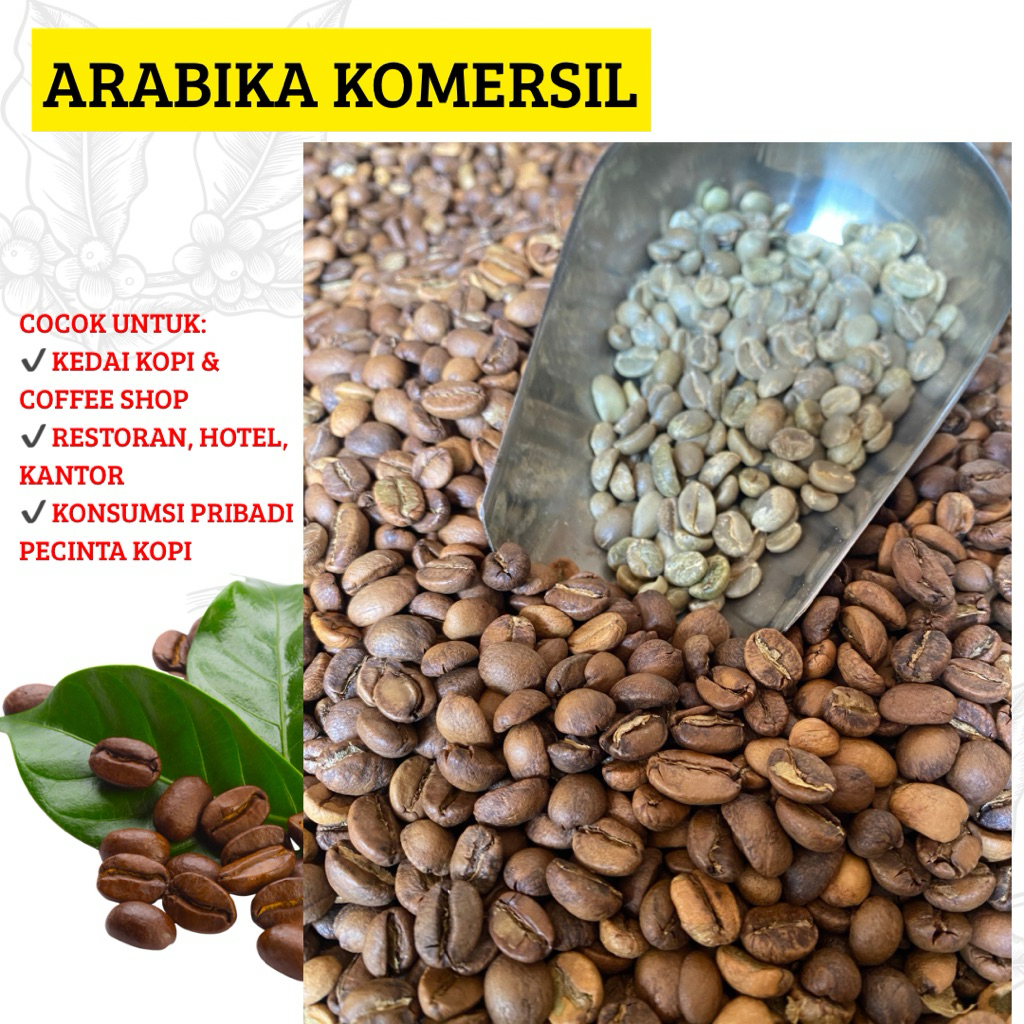 

Kopi Arabika Komersial 1kg – Biji & Bubuk | Fresh Roast | Kemasan Bulk Hemat Untuk Warkop dan Coffee Shop
