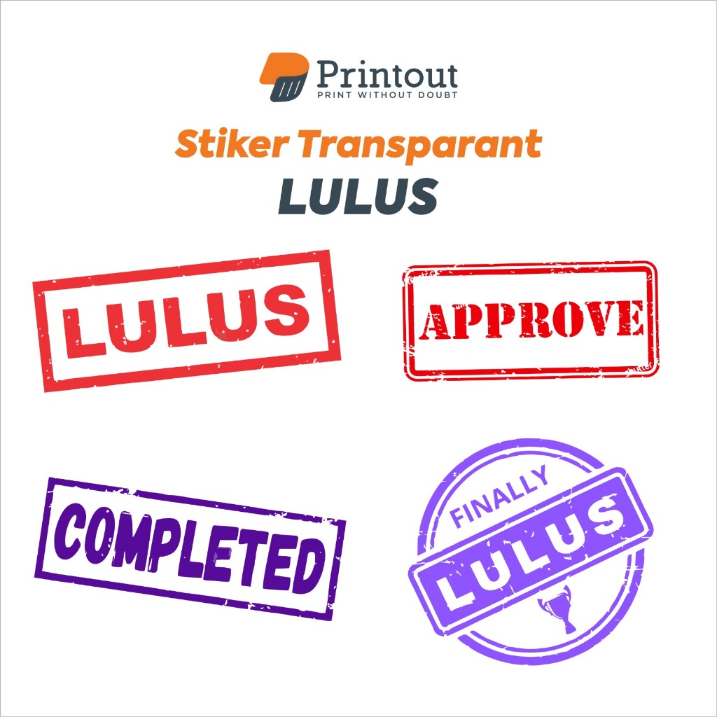 

Printout Stiker Vinyl Transparan Tema Graduation / Kelulusan | Stiker Wisuda
