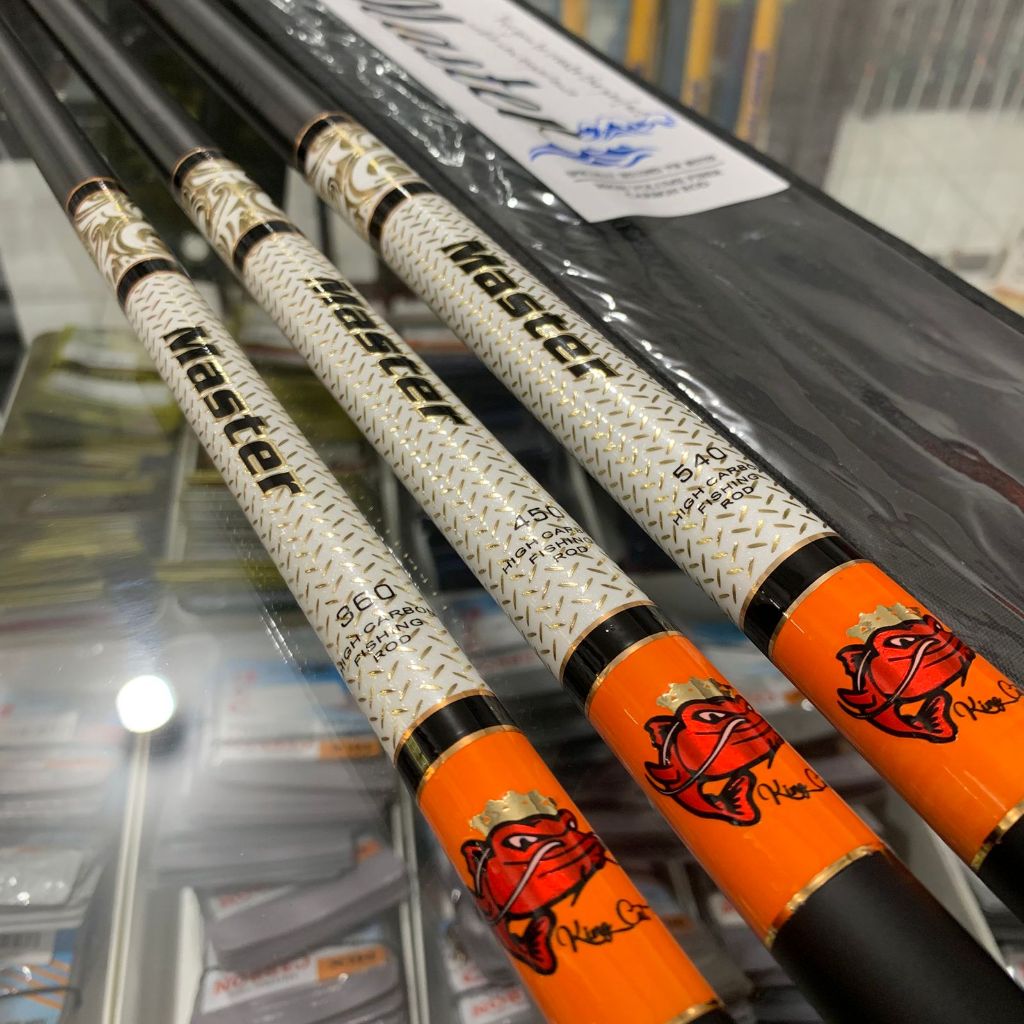 Joran Tegek Gamaru King Cat Fish Master 360 450 540 Bahan Carbon Action Medium