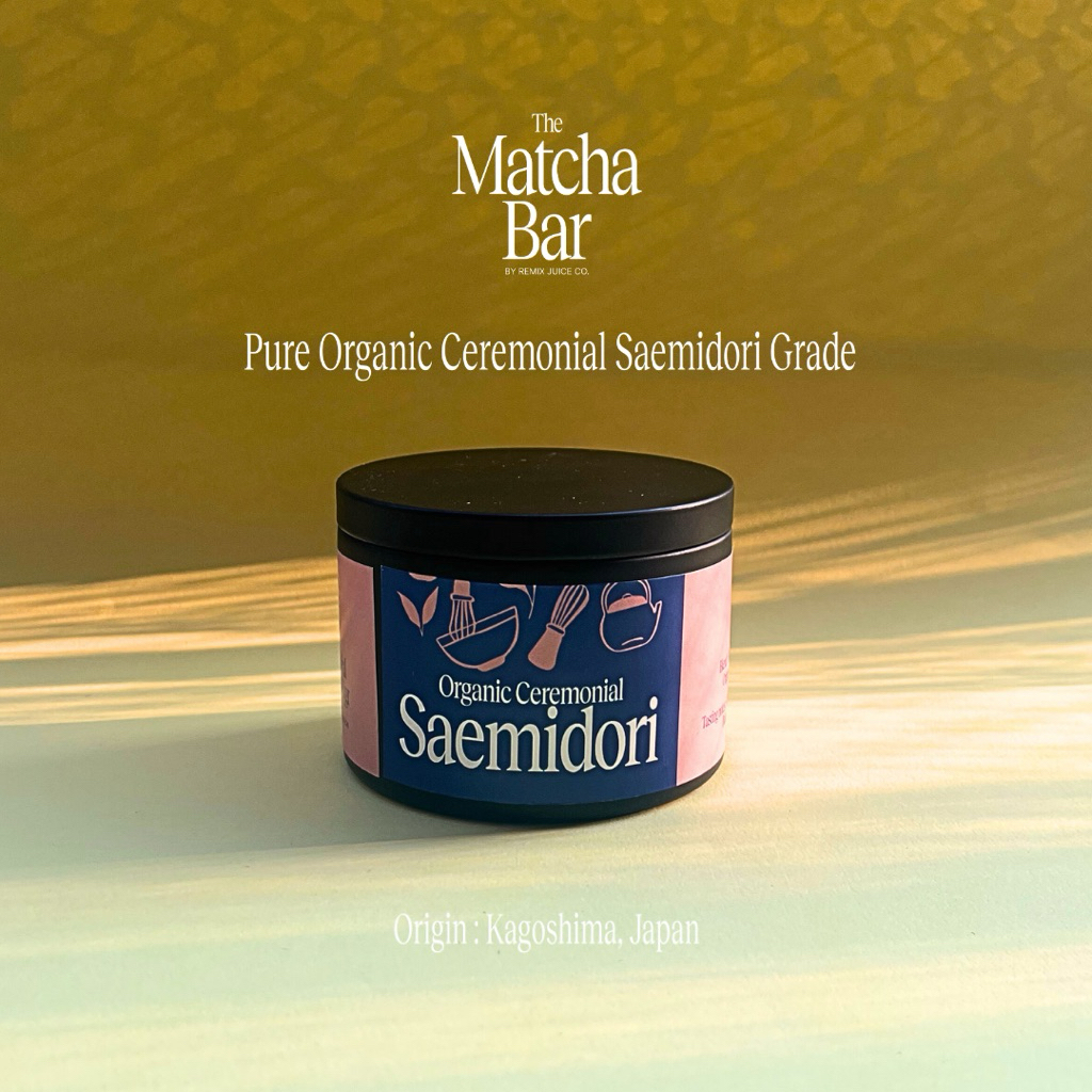 

Bubuk Matcha Ceremonial Saemidori Grade Matcha Powder, Pure Premium Green Tea Jepang