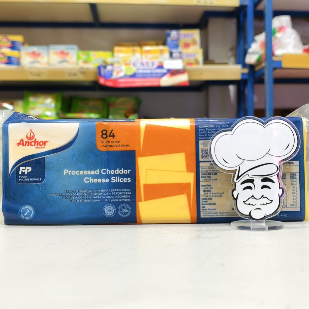 

Anchor Quick Slice Cheese 1Kg / Keju Slice Orange Leleh / Red Cheddar Slice