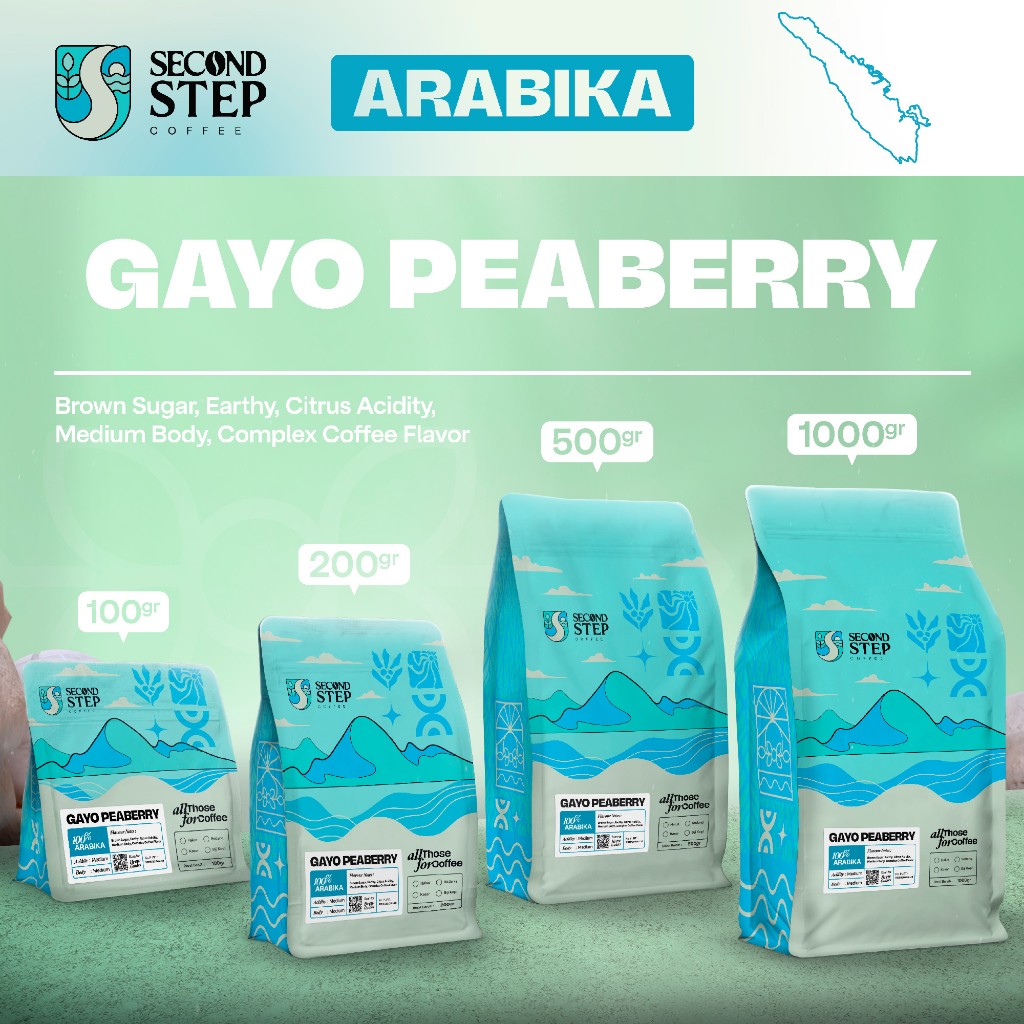 

Biji Kopi Arabika Lanang Peaberry Arabica Gayo Aceh Coffee Roast Bean