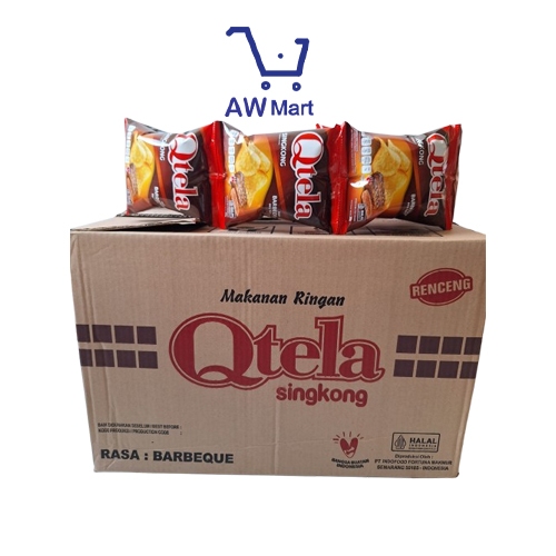 

[1 DUS] CHIKI QTELA SINGKONG 6 RENCENG ( 10 SACHET X 23 GRAM)