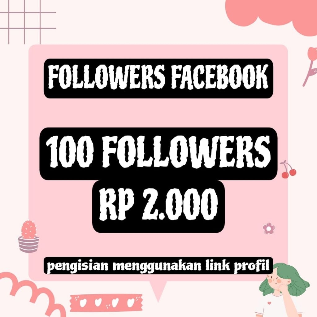 PROMO FOIIOWER FACEB00K PROFIL & FANSPAGE PERMANEN BERGARANSI
