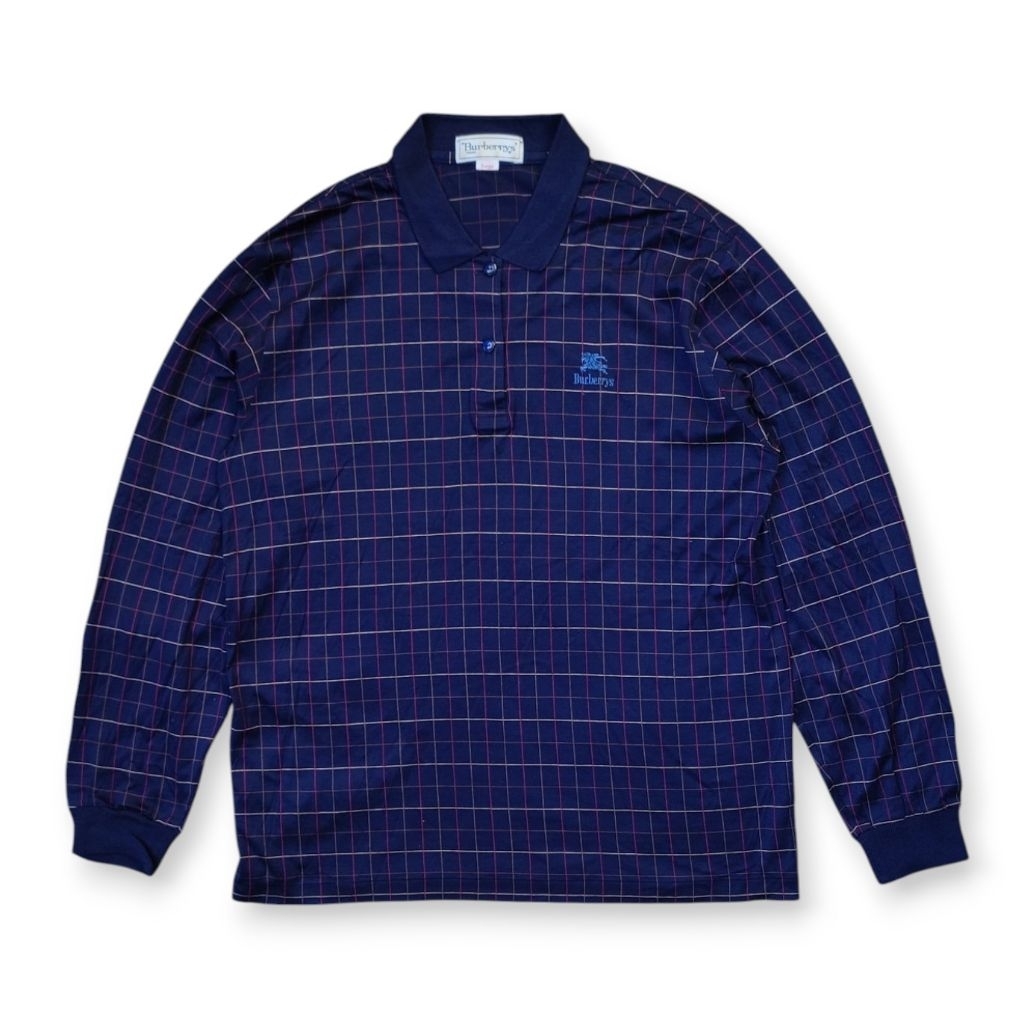 Berry Long Sleeve Polo Shirt
