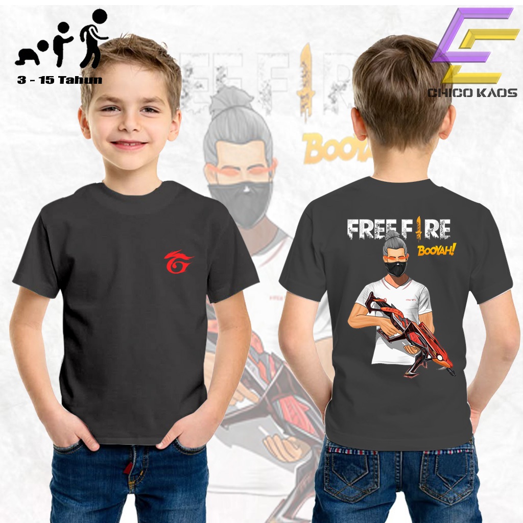 CHICOKAOS - Kaos Anak MP40COBRA FF   - Kaos anak Kekinian - Cocok Untuk Pria Dan Wanita COD