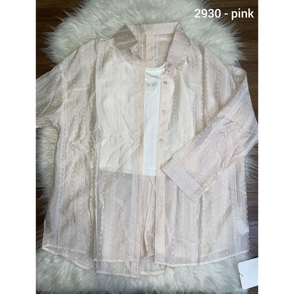 2930 ONE SET KEMEJA WANITA KEKINIAN