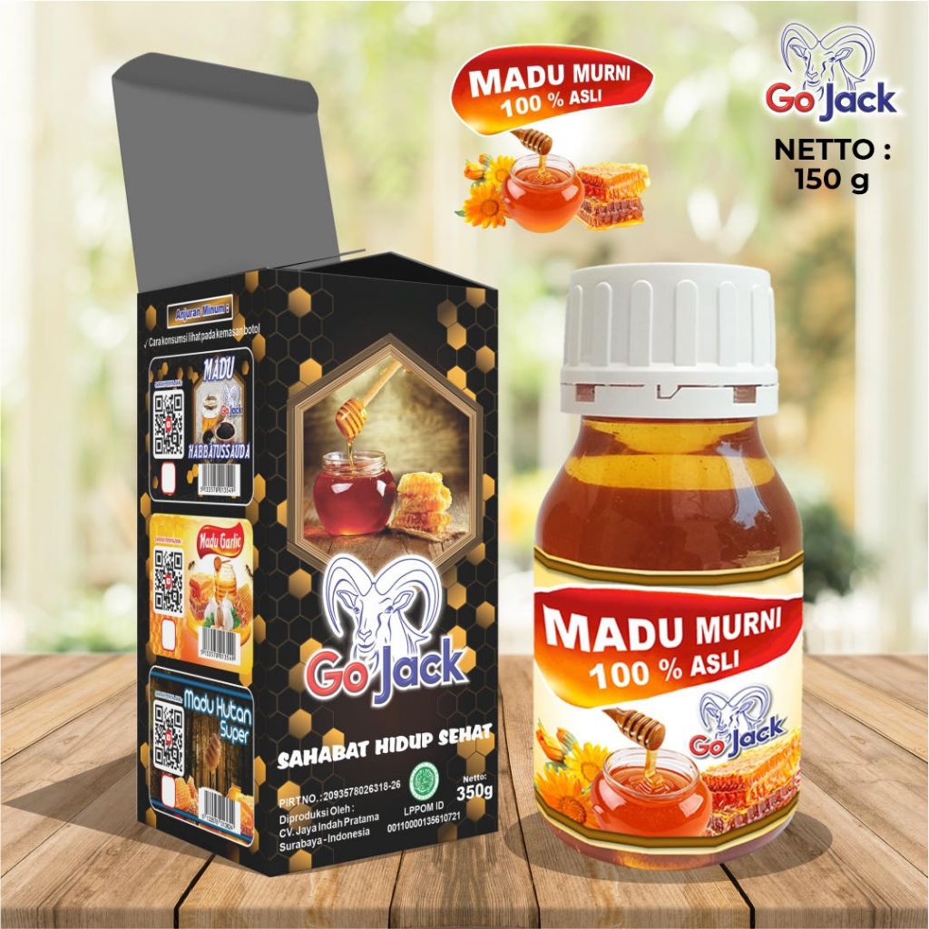 

Madu Murni Go Jack Asli 100% kemasan 350g