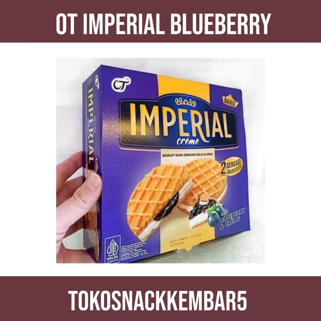 

OT Imperial Blueberry Snack Biskuit dengan Selai Blueberry
