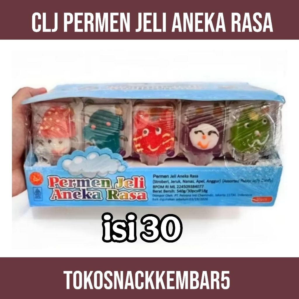 

CLJ permen Jelly aneka rasa isi 30