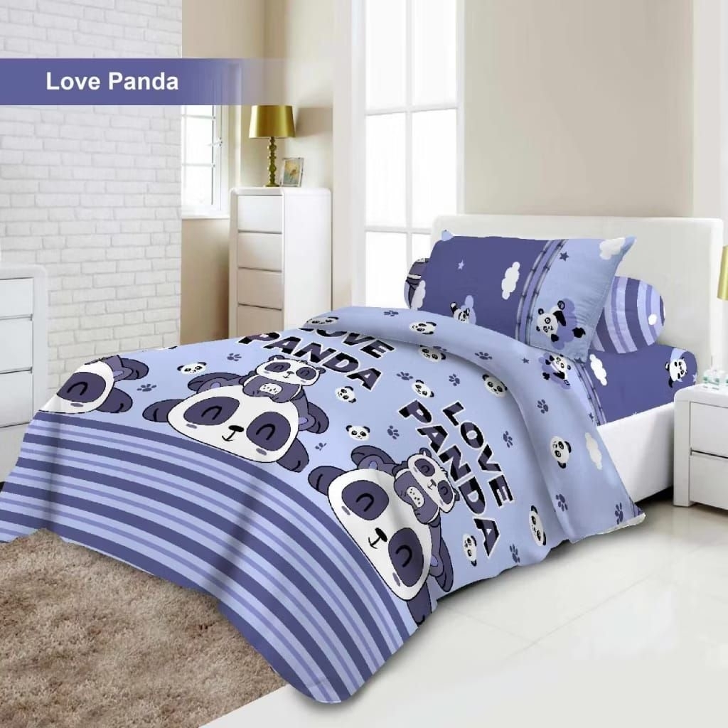 Vito bedcover set single 120 motif Anak Animal zoo Pooh panda Teddy bear Doraemon