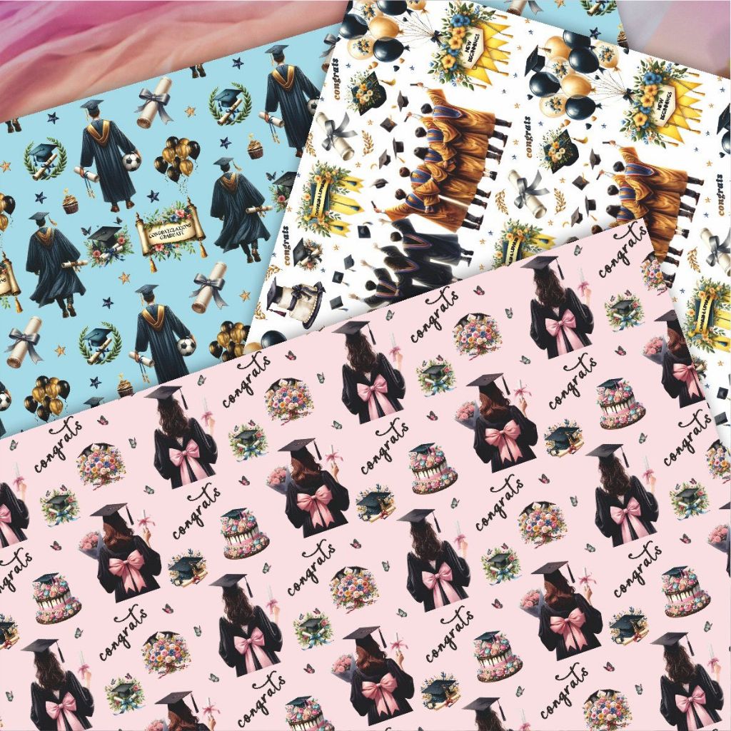 

Partyhouse.Medan (KHUSUS GOJEK) Kertas Kado Exclusive Edisi Wisuda / Graduation - Gift Wrap