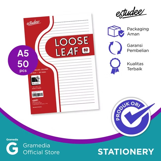 

Gramedia Tunjungan : Estudee Loose Leaf J Garis A50