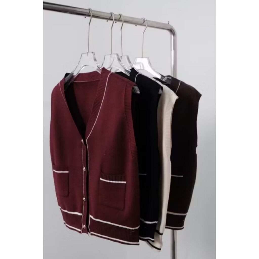 VEST RAJUT WANITA IMPORT BY @PINKDOSE