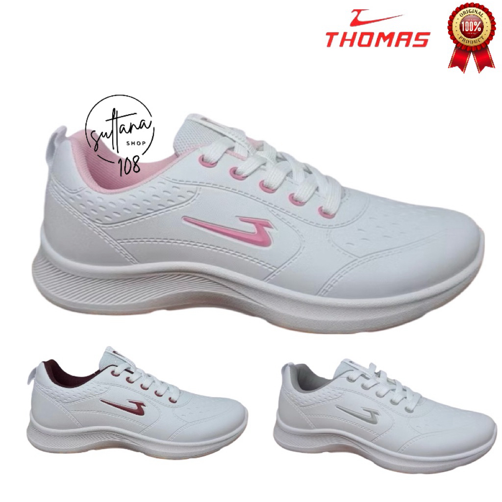 Sepatu Wanita Putih Sepatu Senam Olahraga Running Thomas Terbaru