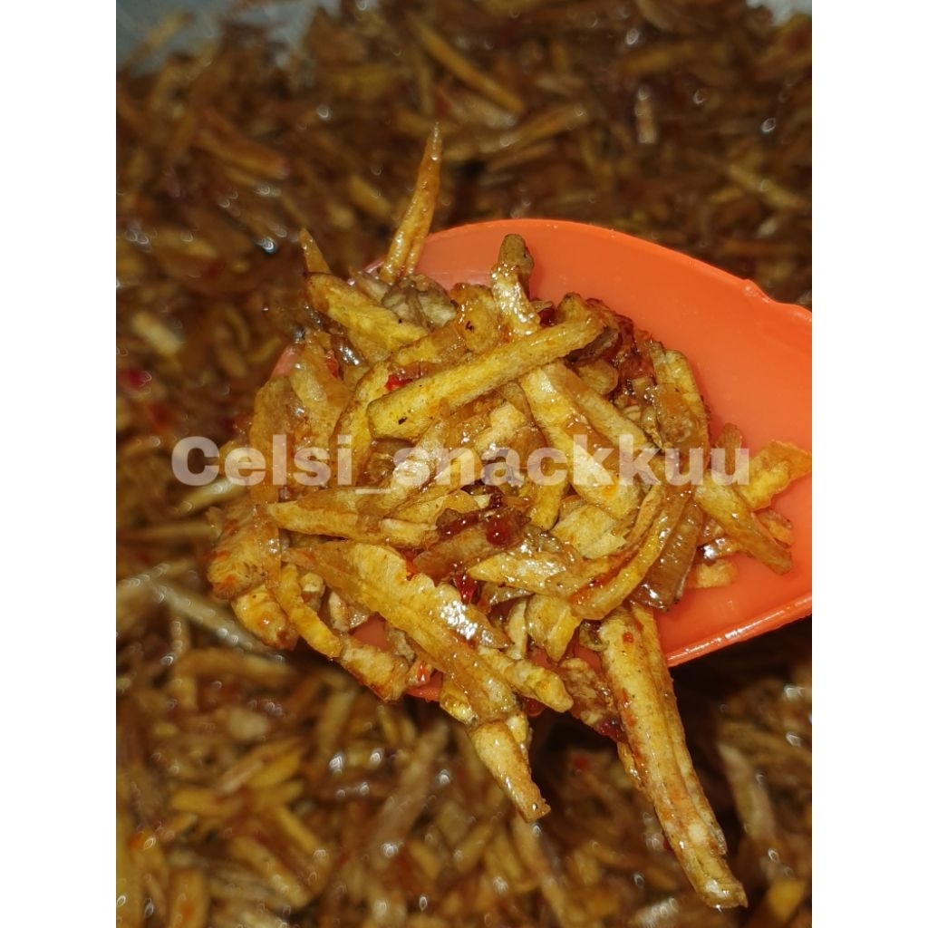 

Keripik pisang setik pedas manis enak gurih