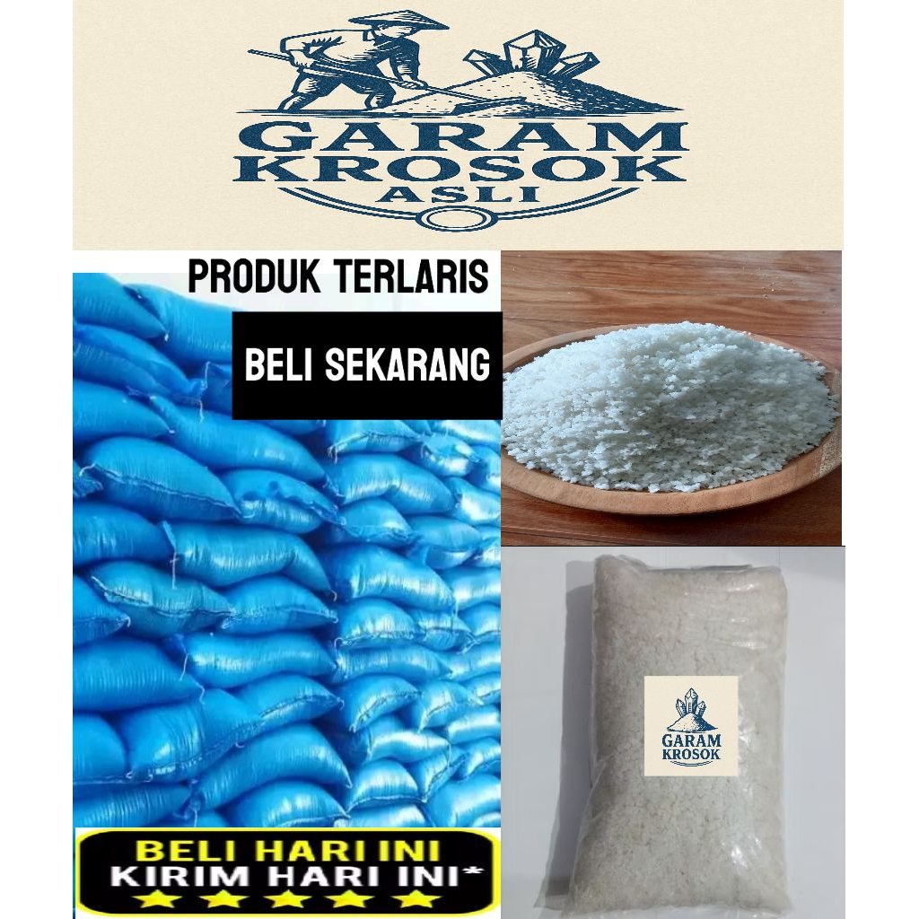 

Garam Krosok 1/2kg Asli 100% Langsung dari Petani Garam bisa buat Kesehatan & menghilangkan Aura Negative garam kasar garam ikan garam non yodium garam Rukiyah Garam air laut asli