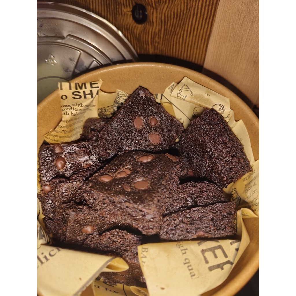 

Brownies dark coklat panggang