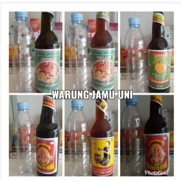 

Dikemas ulang Jamu Cair Botolan Sari mahkota dewa dkk