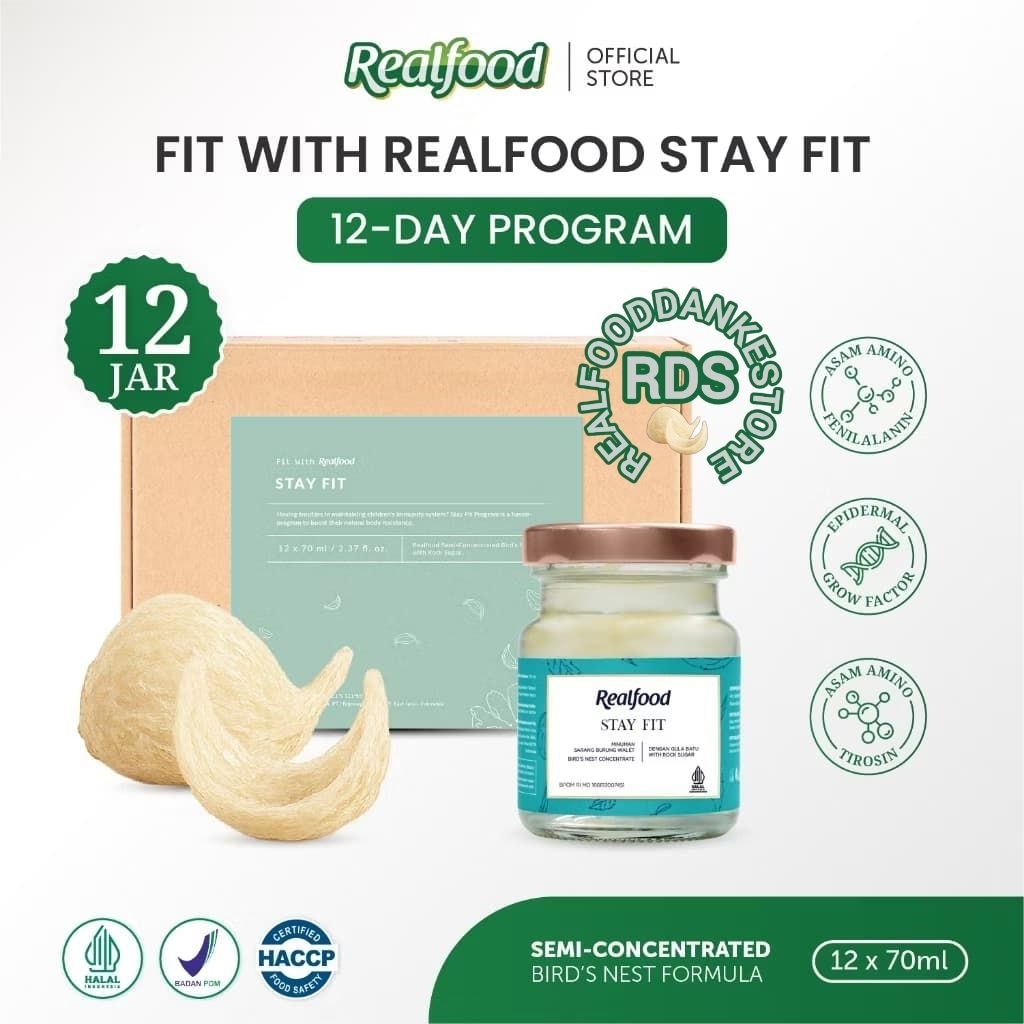 

Realfood Stay Fit 6 Botol & 12 Botol Diskon Harga ( Minuman Sarang Burung Walet ) RDS