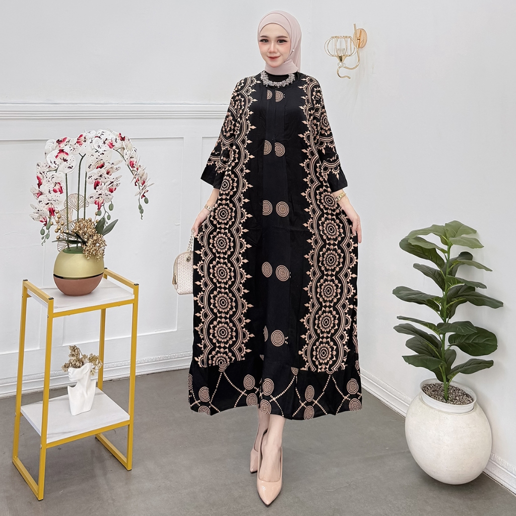 GAMIS SEK DRESS JUMBO LD 120 MODEL TERBARU GAMIS JUMBO XXL LD 120 KEKINIAN GAMIS BATIK WANITA HAVALA