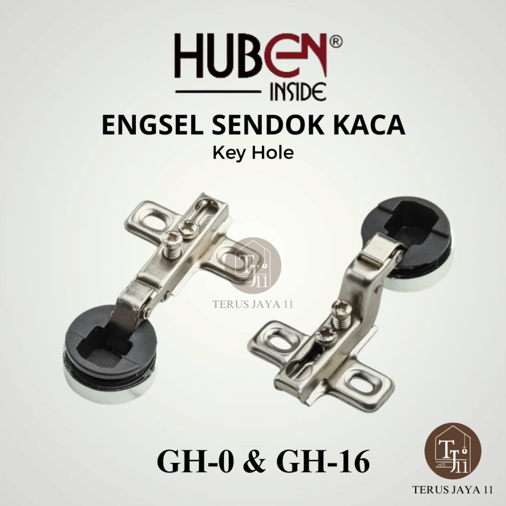 Engsel Sendok Kaca - Key Hole LURUS GH-0 & FULL BENGKOK GH-16