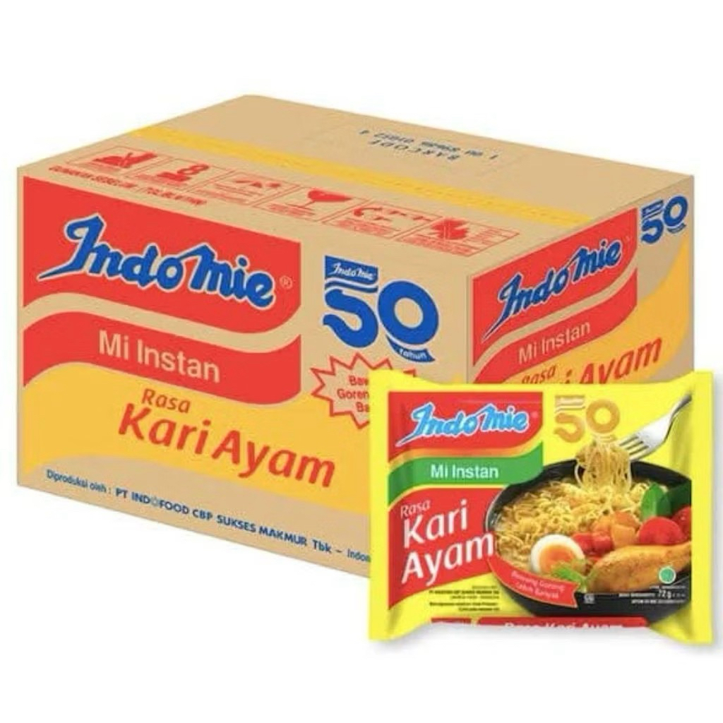 

1 Dus Isi 40 INDOMIE KUAH INSTAN KARI AYAM 70 gram