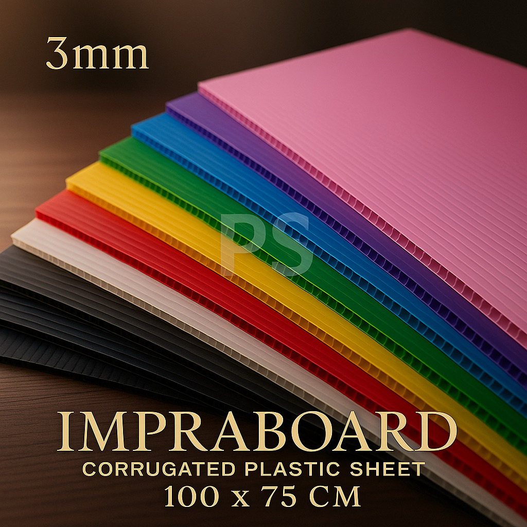 

Impraboard Plastik Lembaran 75x100cm Tebal 3mm Infraboard