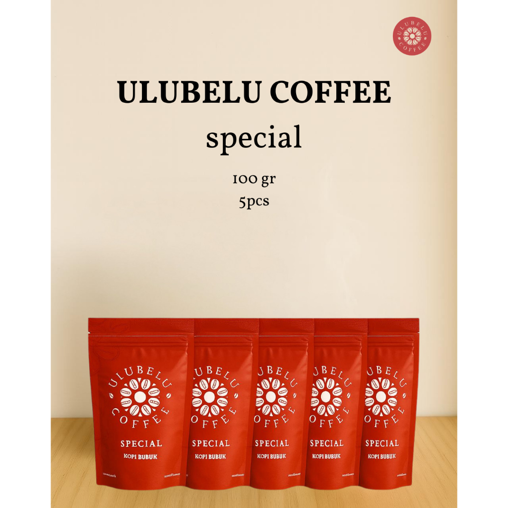 

ULUBELU COFFEE Lampung Bundle 5pcs Varian Special 100gr - Biji Kopi Robusta Lampung / Kopi Bubuk / Biji Coffee Roast Original 100% / Biji Kopi Untuk Espresso / Kopi Susu / Blend