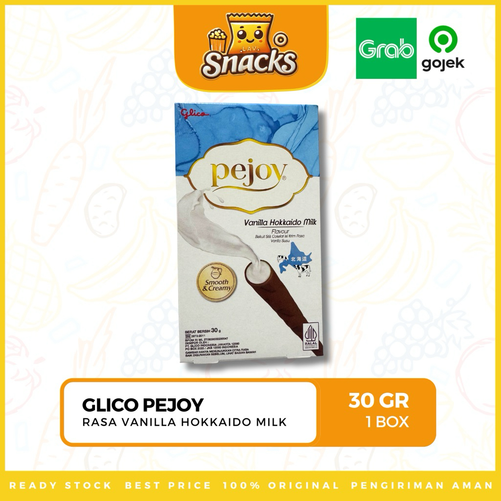 

Lav.Snacks︱Glico Pejoy Vanilla Hokkaido Milk 30GR - 1 BOX