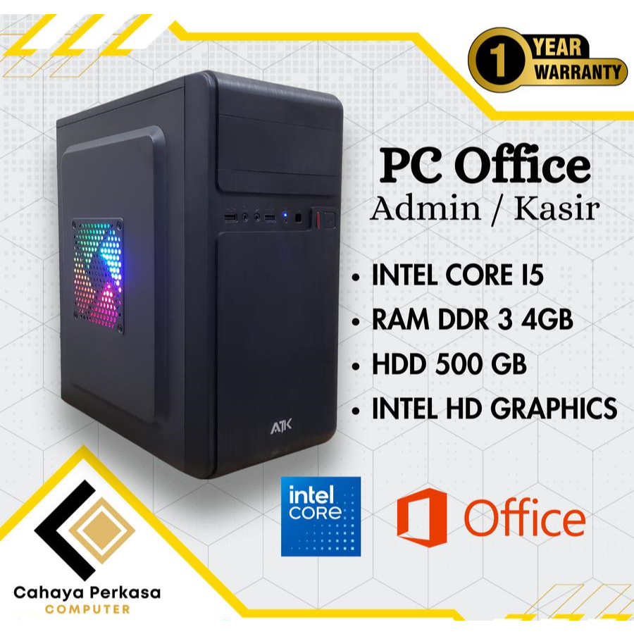 PC Rakitan Core i5 3470 3550 komputer rakitan core i5 Gen 3