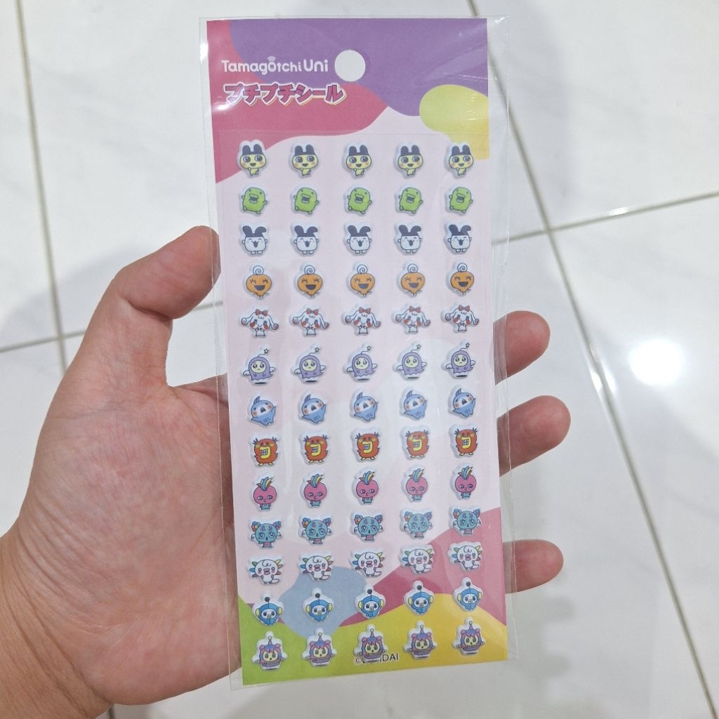 

Tamagotchi Puchi Puchi Bubble Wrap Stickers BANDAI