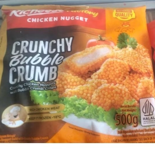 

nugget Richeese 500g crunchy bubble crumb