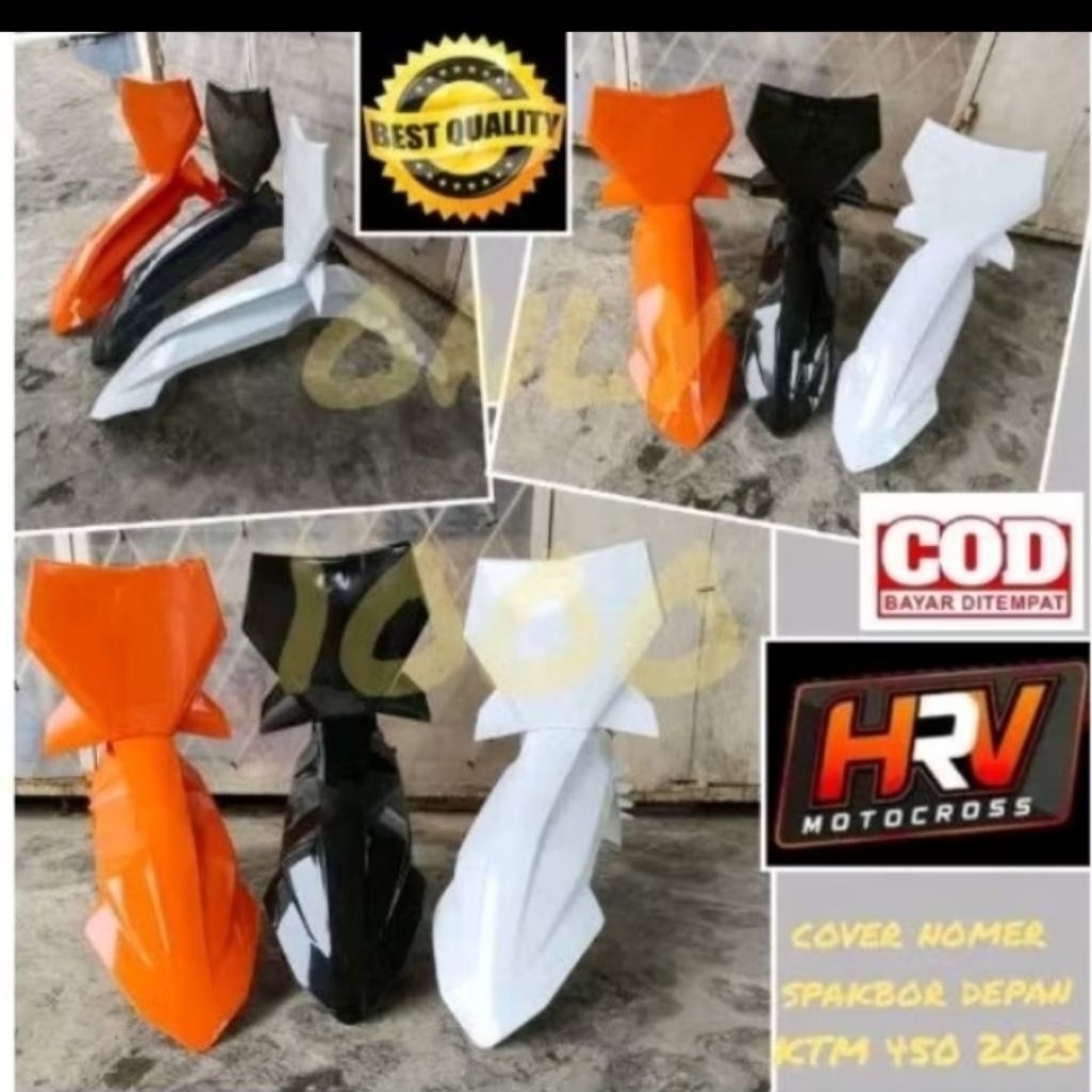 BODY KTM 450 2023 2ITEM SPAKBOR DEPAN KTM 450 2023 PAPAN NOMER KTM 450 2023 TRAIL SUPERMOTO MOTOCROS