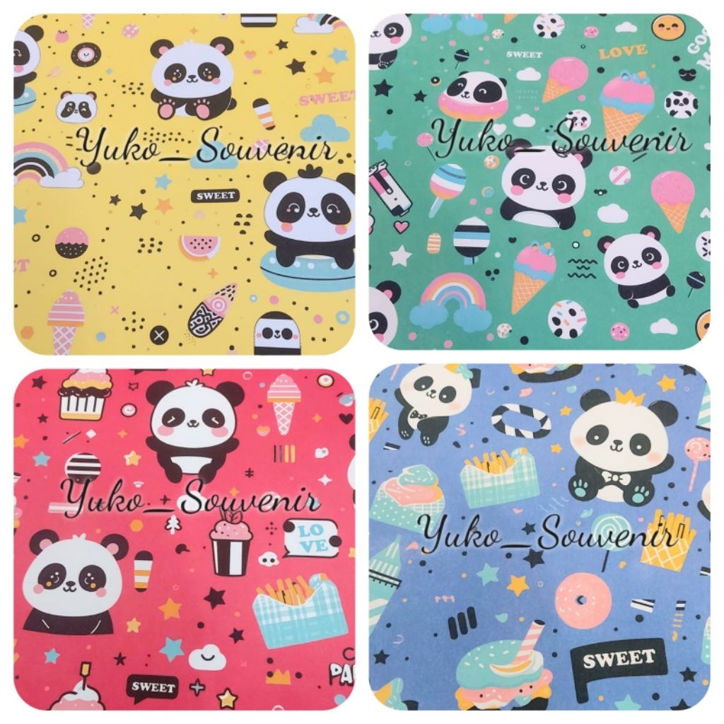 

Kertas Kado Panda Kertas Kado Kiky Panda Kertas Kado Binatang Kiky Tebal Doff Matte