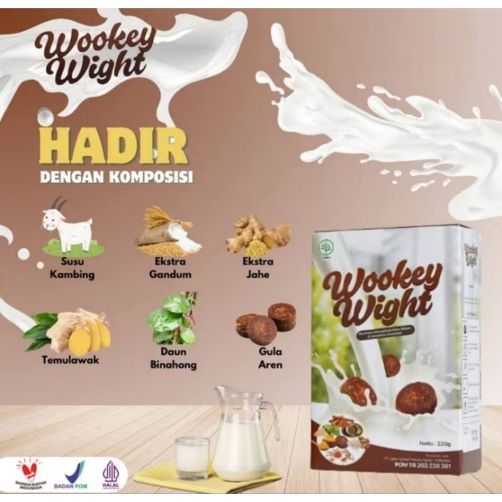 

Wookey Weight Coklat Original Susu Penambah Nafsu Makan Berat Badan Asli